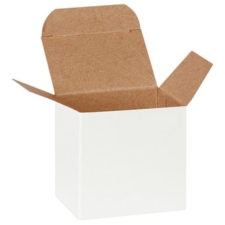 Bsc Preferred 3 x 2 x 3'' White Reverse Tuck Folding Cartons, 500PK RTC35W